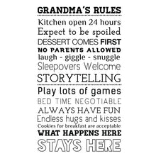 Load image into Gallery viewer, Grandma´s Rules