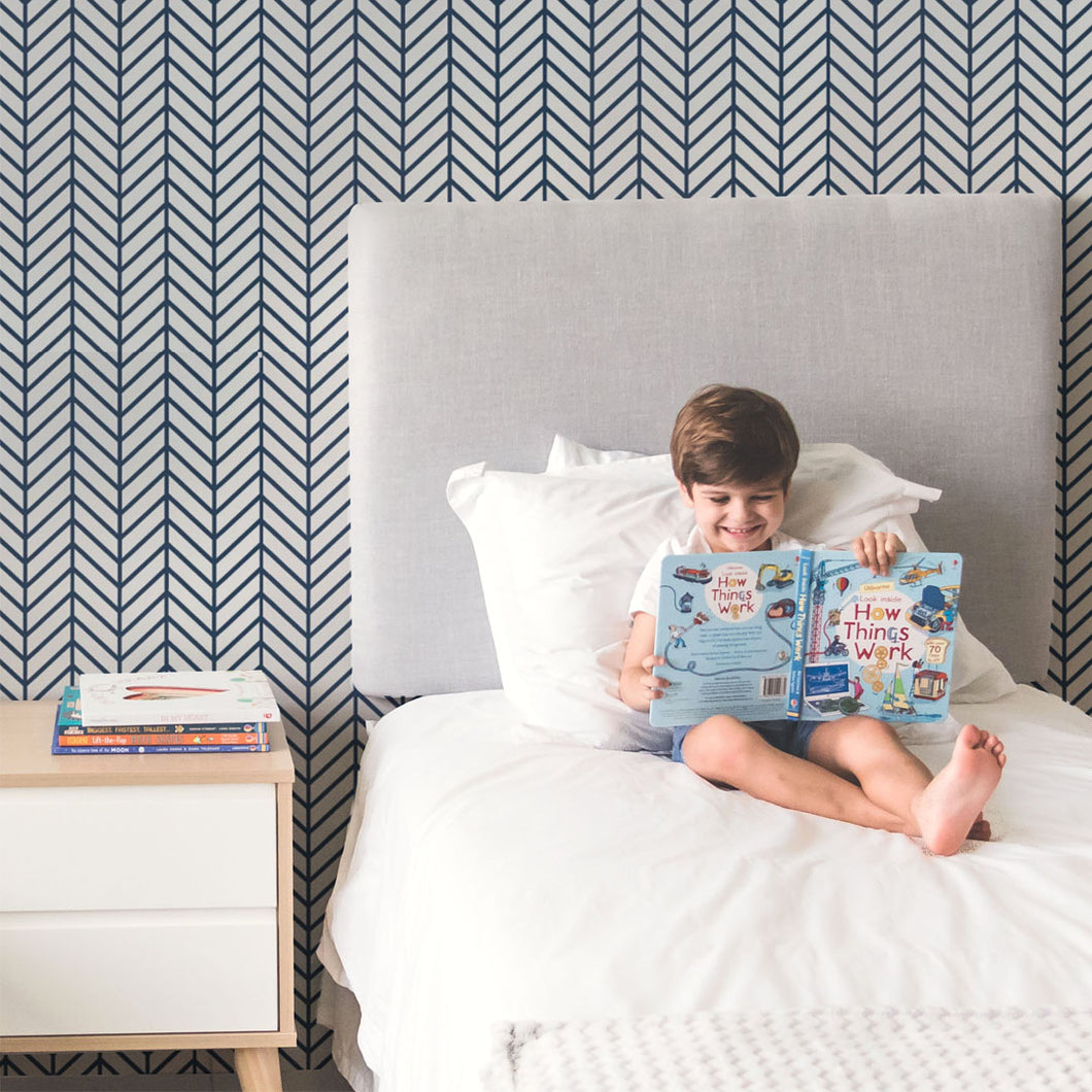 HERRINGBONE LINE Blue