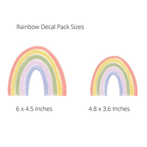Rainbow Decal Set - Non-Toxic, Reusable, Repositionable