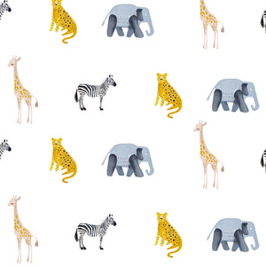 Safari Decal Set - Wall Decal - Non-Toxic, Reusable, Repositionable