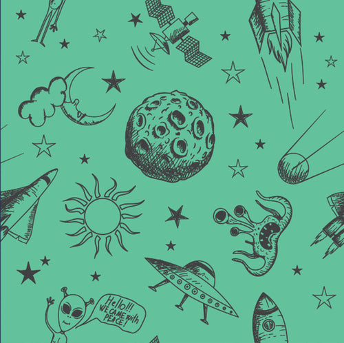 Marcians and Space Wallpaper