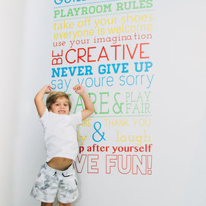 Playroom Rules